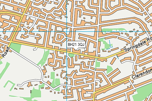 BH21 3QJ map - OS VectorMap District (Ordnance Survey) BH21 3QJ map - OS VectorMap District (Ordnance Survey)