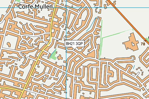 BH21 3QP map - OS VectorMap District (Ordnance Survey) BH21 3QP map - OS VectorMap District (Ordnance Survey)