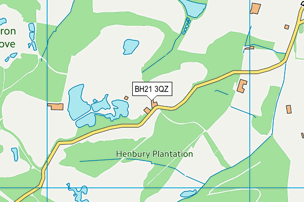 BH21 3QZ map - OS VectorMap District (Ordnance Survey) BH21 3QZ map - OS VectorMap District (Ordnance Survey)