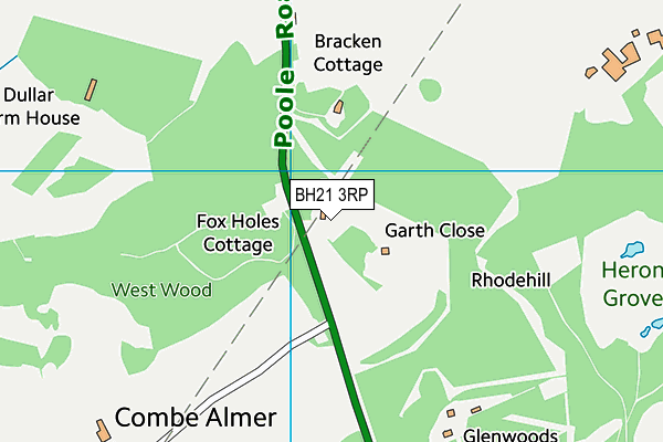 BH21 3RP map - OS VectorMap District (Ordnance Survey) BH21 3RP map - OS VectorMap District (Ordnance Survey)