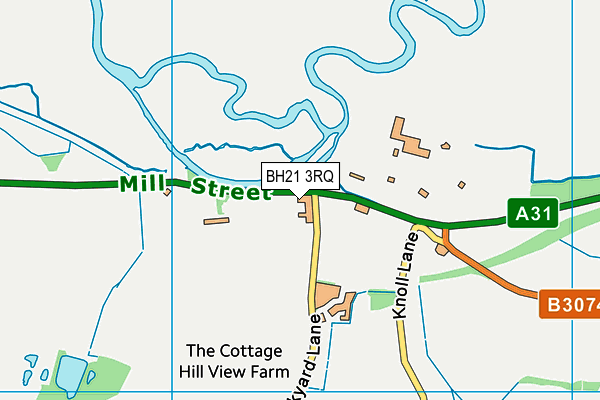 BH21 3RQ map - OS VectorMap District (Ordnance Survey) BH21 3RQ map - OS VectorMap District (Ordnance Survey)