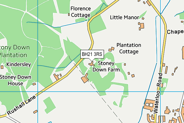 BH21 3RS map - OS VectorMap District (Ordnance Survey) BH21 3RS map - OS VectorMap District (Ordnance Survey)