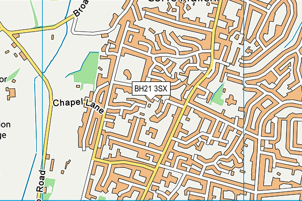 BH21 3SX map - OS VectorMap District (Ordnance Survey) BH21 3SX map - OS VectorMap District (Ordnance Survey)