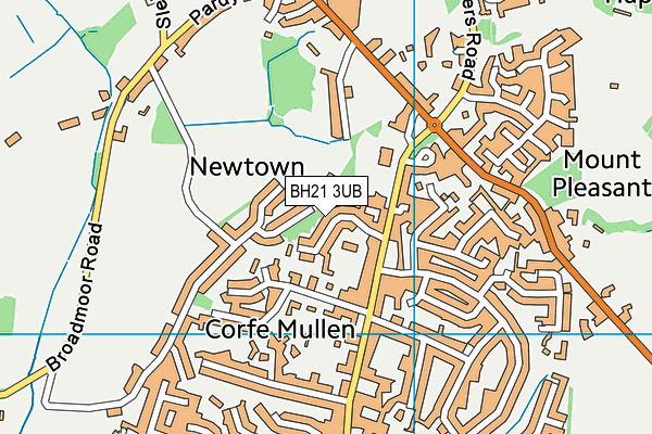 BH21 3UB map - OS VectorMap District (Ordnance Survey) BH21 3UB map - OS VectorMap District (Ordnance Survey)