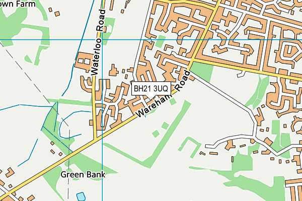 BH21 3UQ map - OS VectorMap District (Ordnance Survey) BH21 3UQ map - OS VectorMap District (Ordnance Survey)