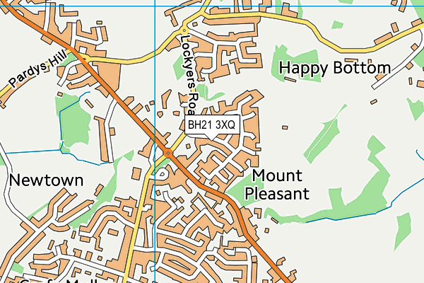 BH21 3XQ map - OS VectorMap District (Ordnance Survey) BH21 3XQ map - OS VectorMap District (Ordnance Survey)