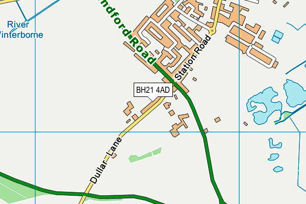 BH21 4AD map - OS VectorMap District (Ordnance Survey) BH21 4AD map - OS VectorMap District (Ordnance Survey)