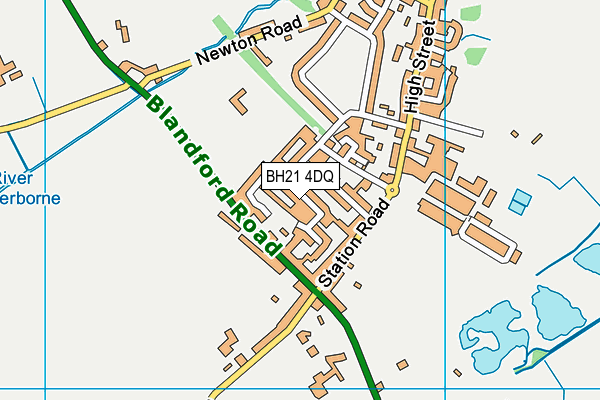 BH21 4DQ map - OS VectorMap District (Ordnance Survey) BH21 4DQ map - OS VectorMap District (Ordnance Survey)
