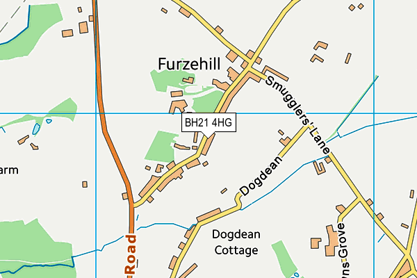BH21 4HG map - OS VectorMap District (Ordnance Survey) BH21 4HG map - OS VectorMap District (Ordnance Survey)