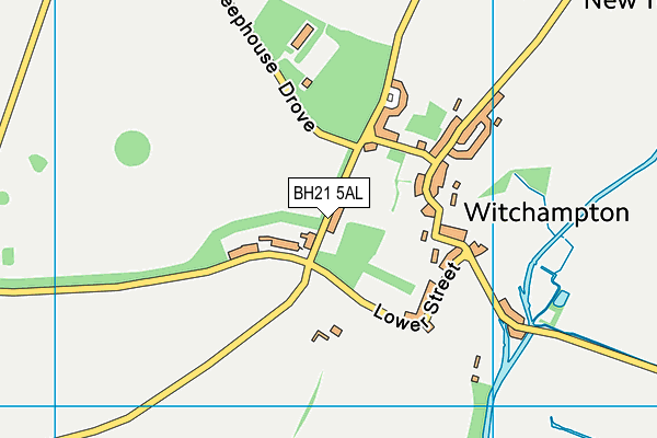BH21 5AL map - OS VectorMap District (Ordnance Survey) BH21 5AL map - OS VectorMap District (Ordnance Survey)