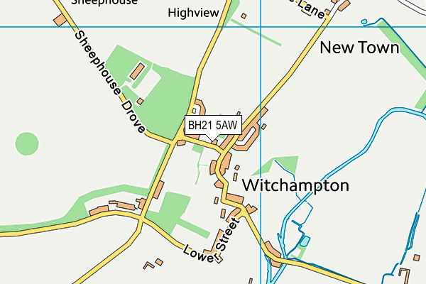 BH21 5AW map - OS VectorMap District (Ordnance Survey) BH21 5AW map - OS VectorMap District (Ordnance Survey)