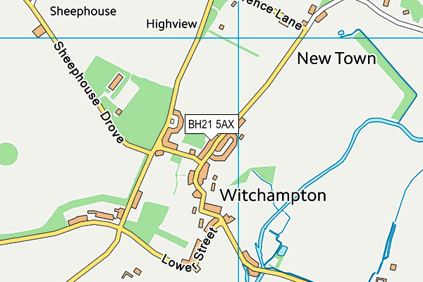 BH21 5AX map - OS VectorMap District (Ordnance Survey) BH21 5AX map - OS VectorMap District (Ordnance Survey)
