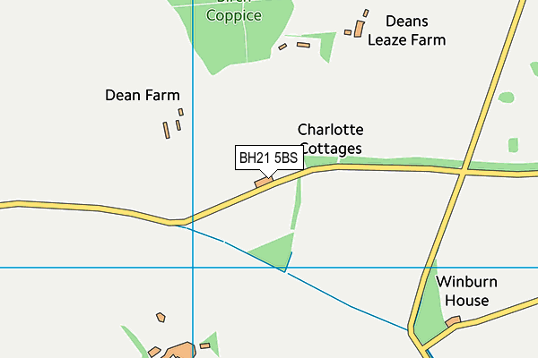 BH21 5BS map - OS VectorMap District (Ordnance Survey) BH21 5BS map - OS VectorMap District (Ordnance Survey)