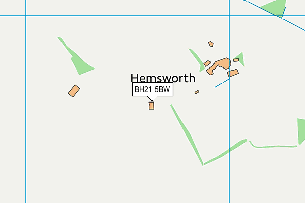 BH21 5BW map - OS VectorMap District (Ordnance Survey) BH21 5BW map - OS VectorMap District (Ordnance Survey)