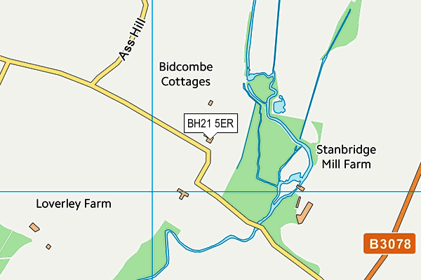 BH21 5ER map - OS VectorMap District (Ordnance Survey) BH21 5ER map - OS VectorMap District (Ordnance Survey)