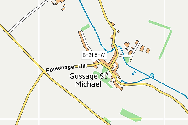 BH21 5HW map - OS VectorMap District (Ordnance Survey) BH21 5HW map - OS VectorMap District (Ordnance Survey)