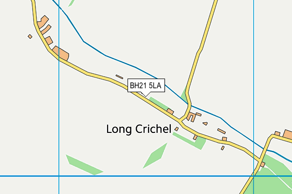 BH21 5LA map - OS VectorMap District (Ordnance Survey)