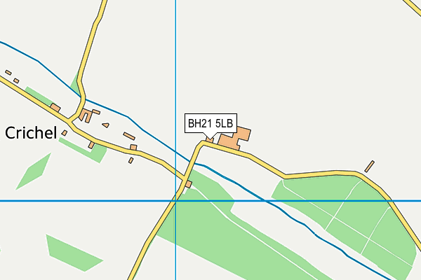 BH21 5LB map - OS VectorMap District (Ordnance Survey) BH21 5LB map - OS VectorMap District (Ordnance Survey)