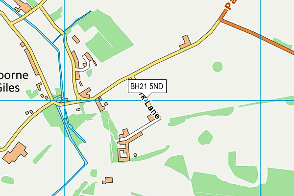 BH21 5ND map - OS VectorMap District (Ordnance Survey) BH21 5ND map - OS VectorMap District (Ordnance Survey)