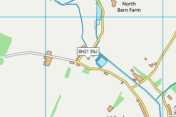 BH21 5NJ map - OS VectorMap District (Ordnance Survey) BH21 5NJ map - OS VectorMap District (Ordnance Survey)