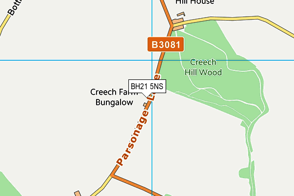 BH21 5NS map - OS VectorMap District (Ordnance Survey) BH21 5NS map - OS VectorMap District (Ordnance Survey)