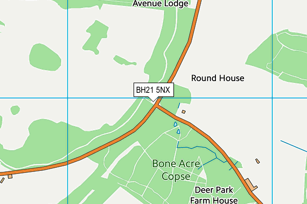BH21 5NX map - OS VectorMap District (Ordnance Survey) BH21 5NX map - OS VectorMap District (Ordnance Survey)