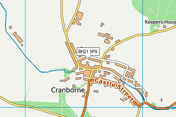 BH21 5PX map - OS VectorMap District (Ordnance Survey) BH21 5PX map - OS VectorMap District (Ordnance Survey)