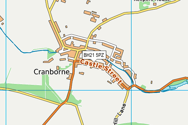 BH21 5PZ map - OS VectorMap District (Ordnance Survey) BH21 5PZ map - OS VectorMap District (Ordnance Survey)