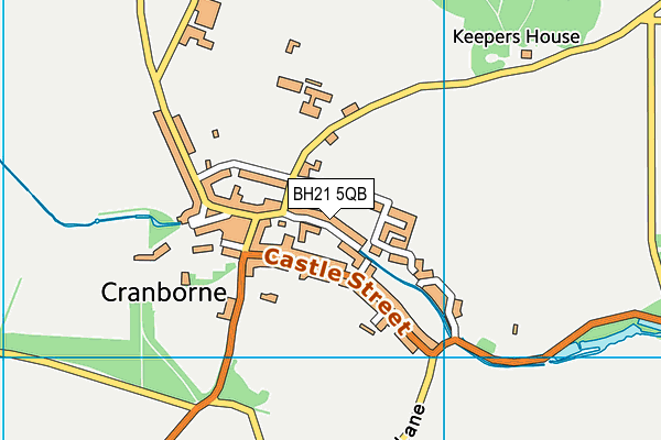BH21 5QB map - OS VectorMap District (Ordnance Survey) BH21 5QB map - OS VectorMap District (Ordnance Survey)