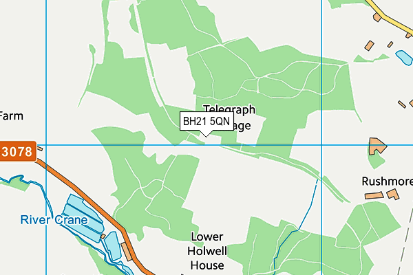 BH21 5QN map - OS VectorMap District (Ordnance Survey) BH21 5QN map - OS VectorMap District (Ordnance Survey)