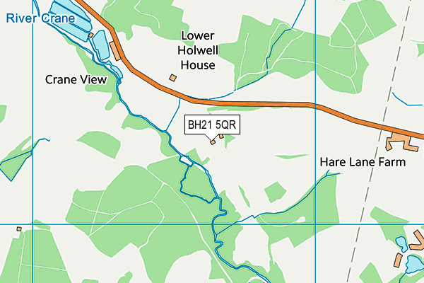 BH21 5QR map - OS VectorMap District (Ordnance Survey) BH21 5QR map - OS VectorMap District (Ordnance Survey)