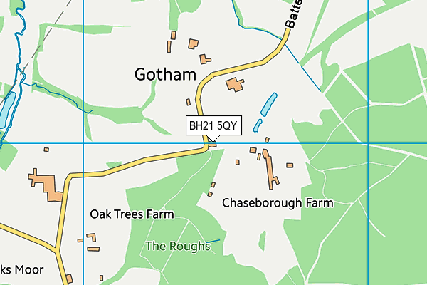 BH21 5QY map - OS VectorMap District (Ordnance Survey) BH21 5QY map - OS VectorMap District (Ordnance Survey)
