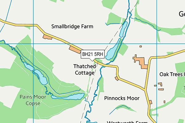 BH21 5RH map - OS VectorMap District (Ordnance Survey) BH21 5RH map - OS VectorMap District (Ordnance Survey)