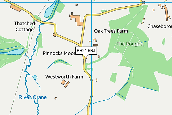BH21 5RJ map - OS VectorMap District (Ordnance Survey) BH21 5RJ map - OS VectorMap District (Ordnance Survey)