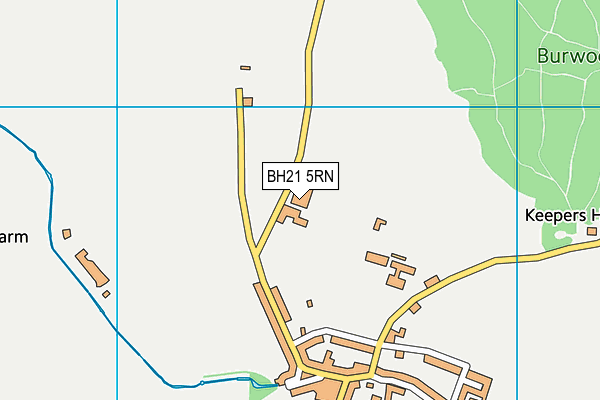 BH21 5RN map - OS VectorMap District (Ordnance Survey) BH21 5RN map - OS VectorMap District (Ordnance Survey)