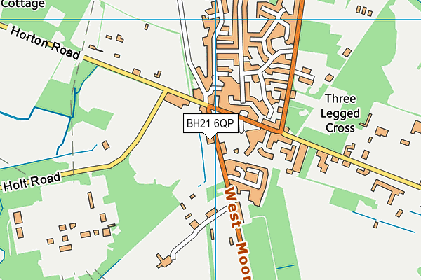 BH21 6QP map - OS VectorMap District (Ordnance Survey) BH21 6QP map - OS VectorMap District (Ordnance Survey)
