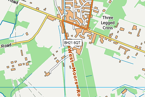 BH21 6QT map - OS VectorMap District (Ordnance Survey) BH21 6QT map - OS VectorMap District (Ordnance Survey)