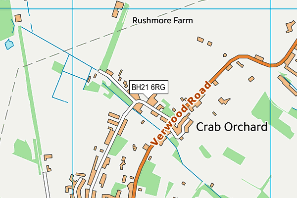 BH21 6RG map - OS VectorMap District (Ordnance Survey) BH21 6RG map - OS VectorMap District (Ordnance Survey)