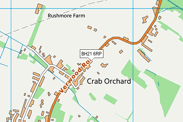 BH21 6RP map - OS VectorMap District (Ordnance Survey) BH21 6RP map - OS VectorMap District (Ordnance Survey)