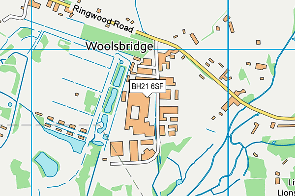 BH21 6SF map - OS VectorMap District (Ordnance Survey) BH21 6SF map - OS VectorMap District (Ordnance Survey)