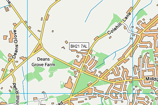 BH21 7AL map - OS VectorMap District (Ordnance Survey) BH21 7AL map - OS VectorMap District (Ordnance Survey)