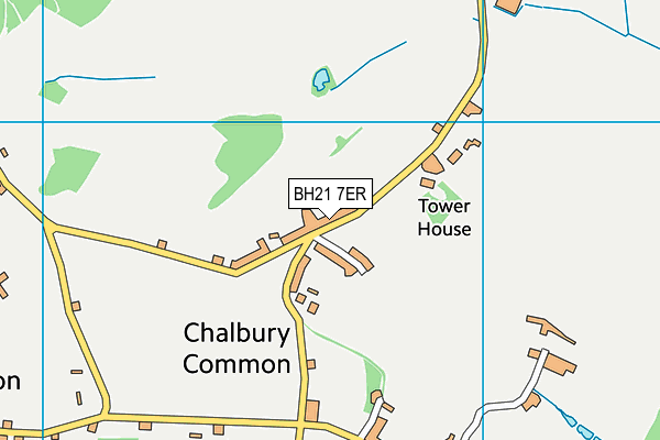 BH21 7ER map - OS VectorMap District (Ordnance Survey) BH21 7ER map - OS VectorMap District (Ordnance Survey)
