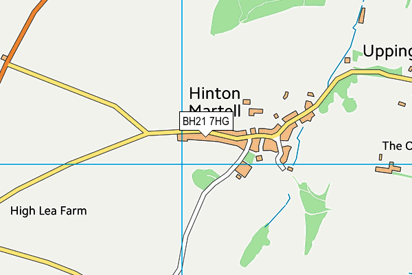 BH21 7HG map - OS VectorMap District (Ordnance Survey) BH21 7HG map - OS VectorMap District (Ordnance Survey)