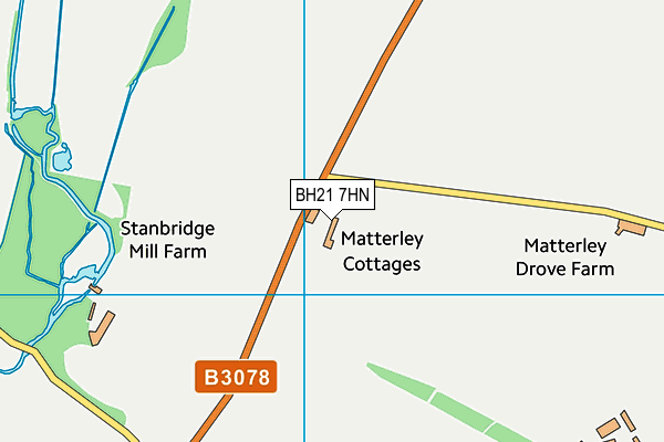 BH21 7HN map - OS VectorMap District (Ordnance Survey) BH21 7HN map - OS VectorMap District (Ordnance Survey)