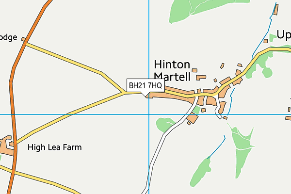 BH21 7HQ map - OS VectorMap District (Ordnance Survey) BH21 7HQ map - OS VectorMap District (Ordnance Survey)