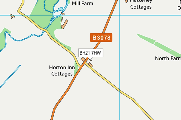 BH21 7HW map - OS VectorMap District (Ordnance Survey) BH21 7HW map - OS VectorMap District (Ordnance Survey)