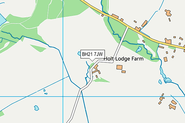 BH21 7JW map - OS VectorMap District (Ordnance Survey) BH21 7JW map - OS VectorMap District (Ordnance Survey)