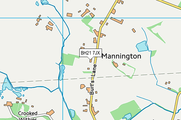 BH21 7JX map - OS VectorMap District (Ordnance Survey) BH21 7JX map - OS VectorMap District (Ordnance Survey)