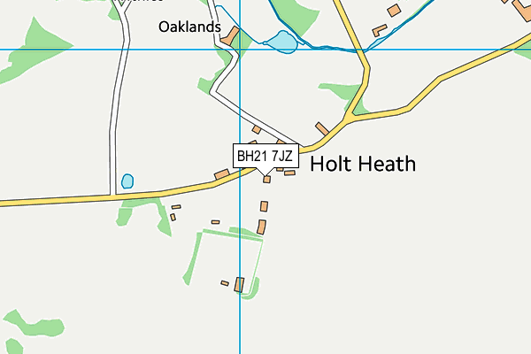 BH21 7JZ map - OS VectorMap District (Ordnance Survey) BH21 7JZ map - OS VectorMap District (Ordnance Survey)