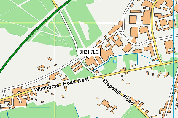 BH21 7LQ map - OS VectorMap District (Ordnance Survey) BH21 7LQ map - OS VectorMap District (Ordnance Survey)